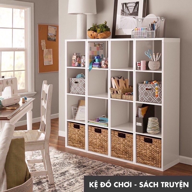 KỆ SÁCH GỖ - KỆ SÁCH TỔ ONG ĐA NĂNG 4 tầng SHIP HOẢ TỐC