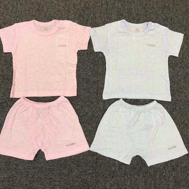 Bộ cotton sợi tre cho bé 0-24 tháng