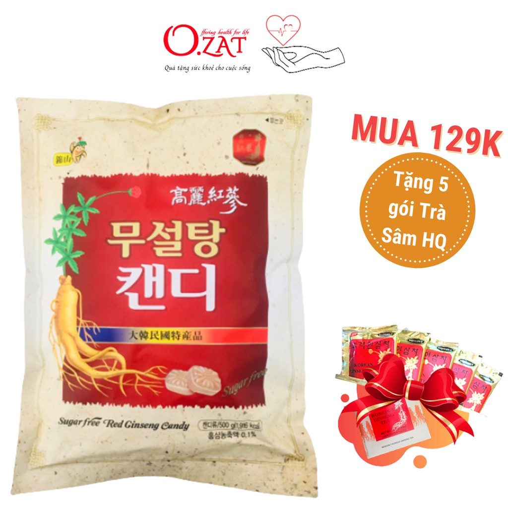 Kẹo sâm các loại Hàn Quốc 200g - 300g - 500g -tăng cường phục hồi sức khỏe