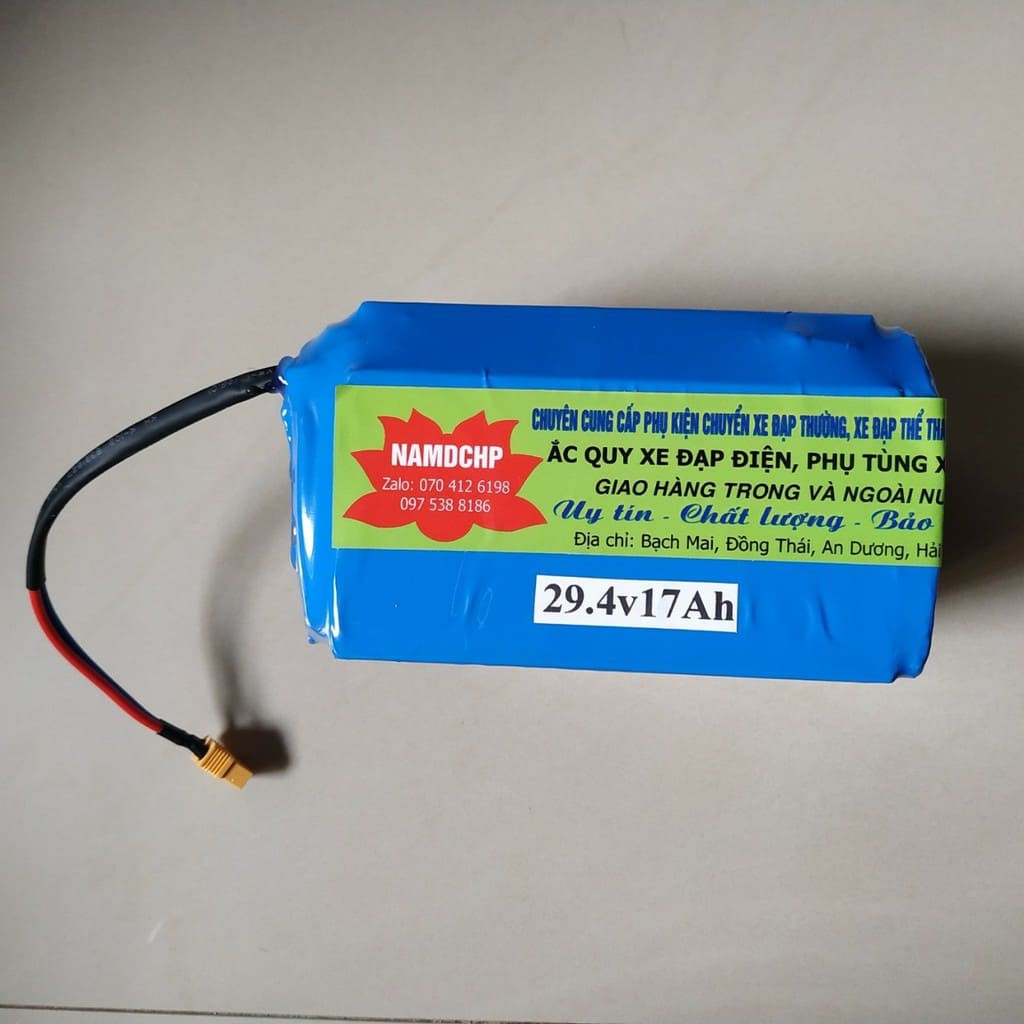 Siêu NGON Khối pin LIPO 24v10.4ah (29,4v10.4h), chuyên dùng cho xe đạp điện, xe điện 24v các loại