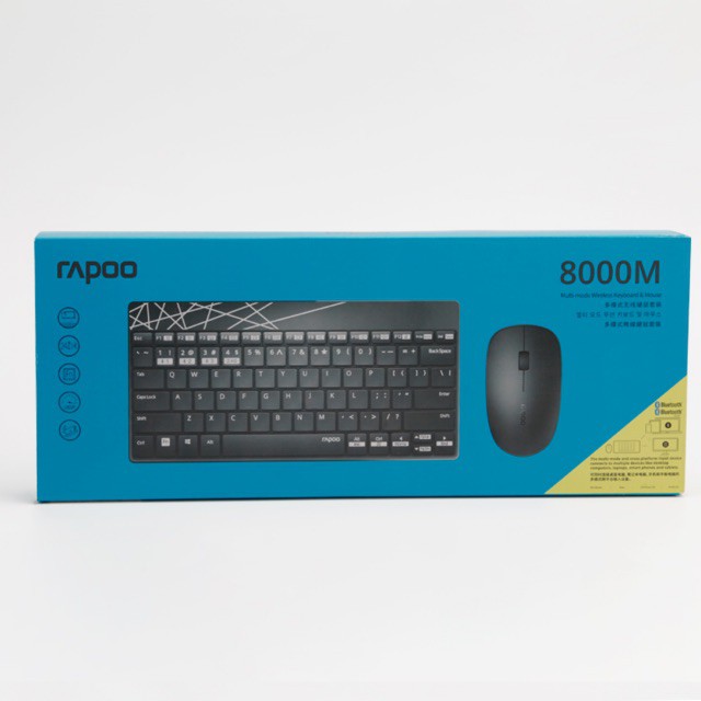 Bộ phím chuột Rapoo 8000M không dây | BigBuy360 - bigbuy360.vn