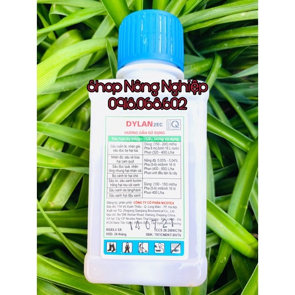 DYLAN 2EC 100ml, sản phẩm sinh học chuyên phòng trừ các loại côn trùng cho cây.