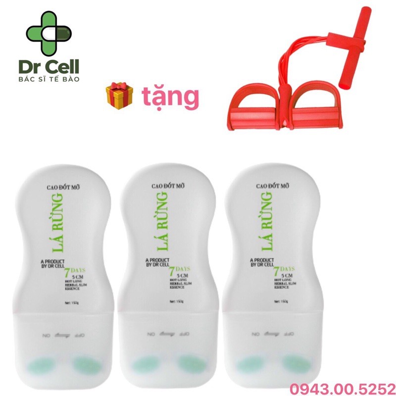 Liệu Trình 3 chai Cao Đốt Mỡ Lá Rừng DR CELL x 150ml - Tặng Detox Mộc Trà xổ mỡ