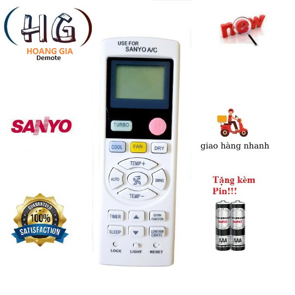 Điều khiển điều hòa Sanyo- Hàng tốt các dòng SAP-KC 9000BTU 12000BTU 18000BTU 1 chiều 2 chiều Inverter