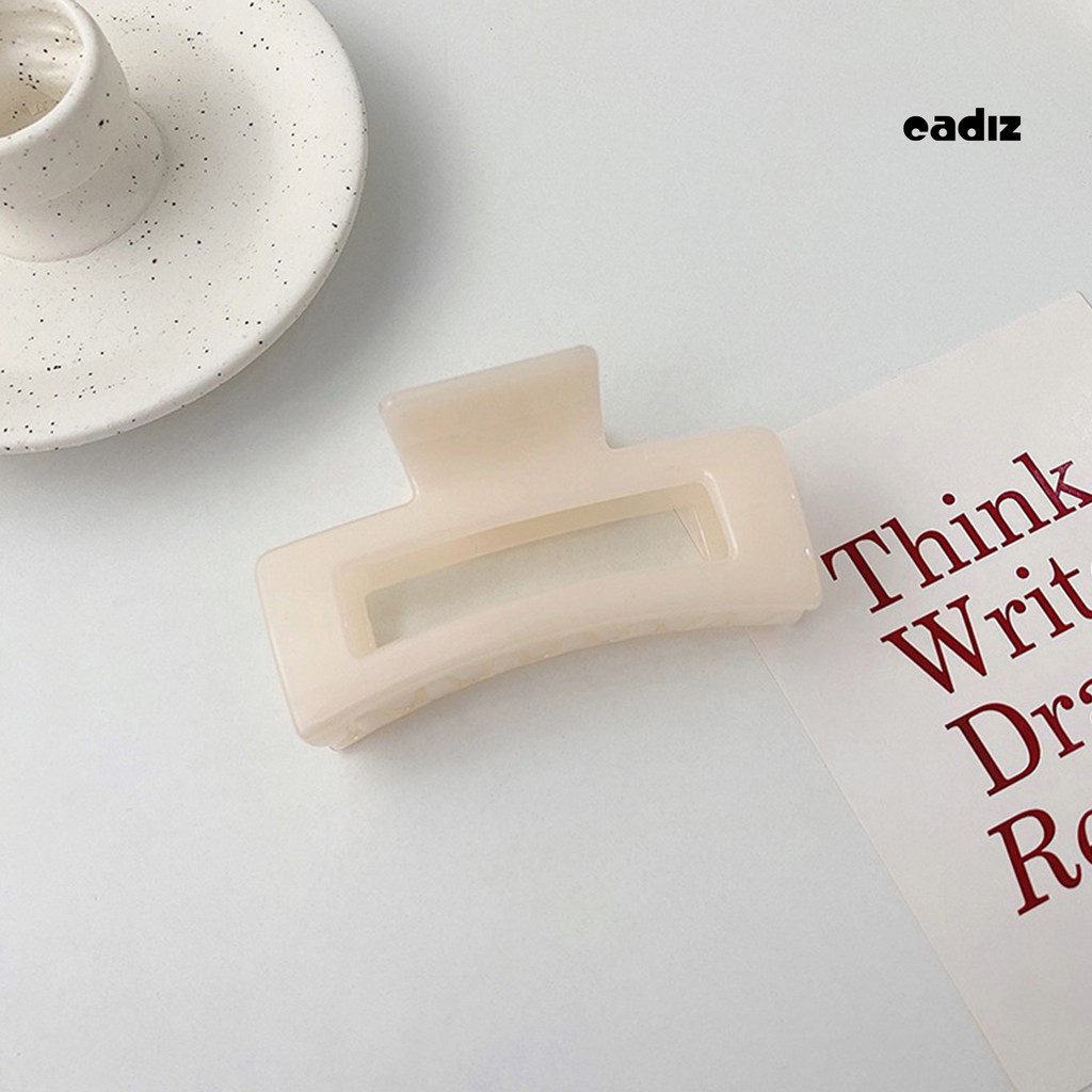 Kẹp Tóc Hình Vuông Màu Trơn Thanh Lịch Cho Nữ