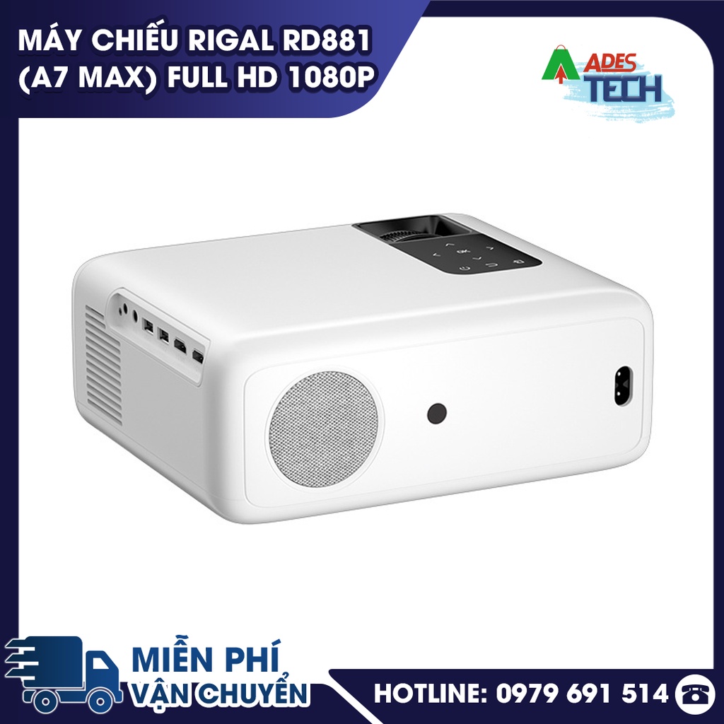 Máy chiếu Rigal RD881  Full HD 1080p - Máy chiếu tích hợp android mượt mà