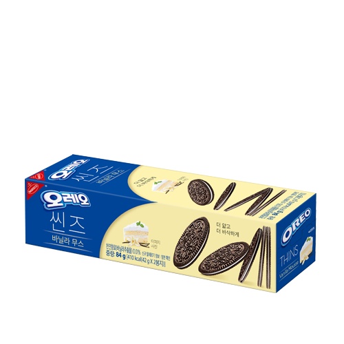 Bánh Oreo Vanilia 84g 오레오 씬즈 바닐라무스 84g