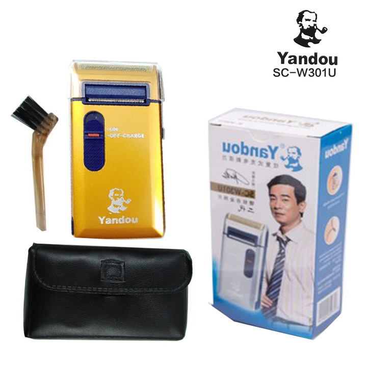 Máy cạo râu YANDOU - Máy cạo râu khô mini cầm tay nhỏ gọn sắc bén siêu bền có bán lẻ màn lưỡi thay thế