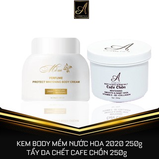 Bộ 2 sản phẩm Kem Body Mềm + Tẩy Da Chết Cafe Chồn 💕 Freeship 💕 Dưỡng Trắng Da Cao Cấp 💕 Tặng Kèm Quà💕
