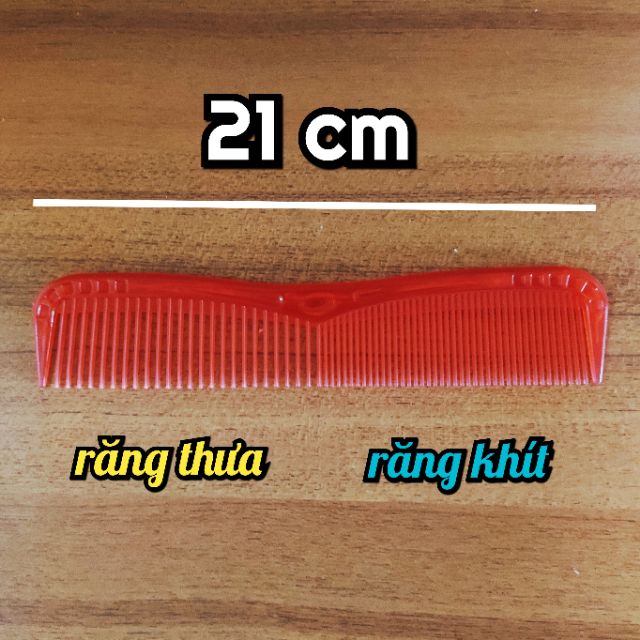 Lược chải tóc nhựa / 21cm