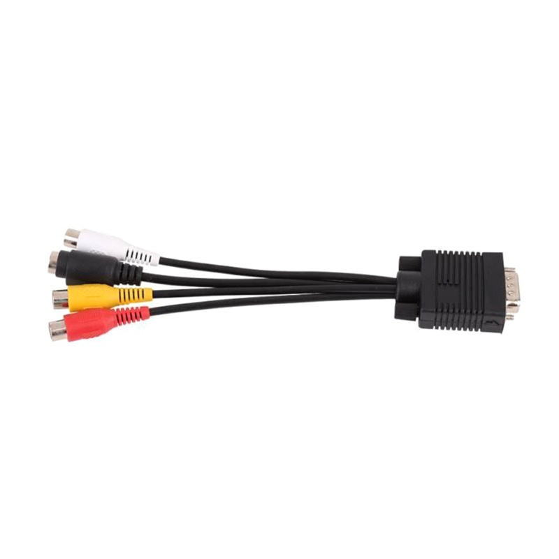 Cáp chuyển đổi vga sang av vga cho máy tính tv vga sang 3 rca + s