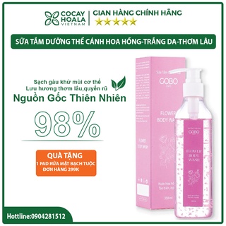 Sữa Tắm Dưỡng Thể Trắng Da Cánh Hoa Hồng Cocayhoala 350ml