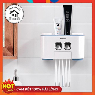 Hộp Nhả Kem Đánh Răng Tự Động Ecoco Kèm 4 Cốc [CHÍNH HÃNG]