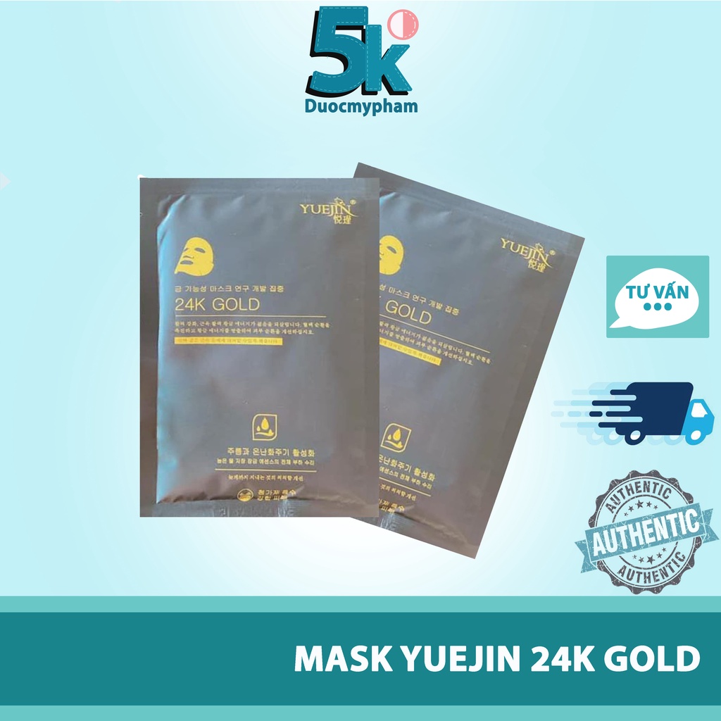 Mặt Nạ YUEJIN B5 &amp; EGF VÀ GOLD 24K Chuyên Cấp Ẩm &amp; Phục Hồi Da Hư Tổn