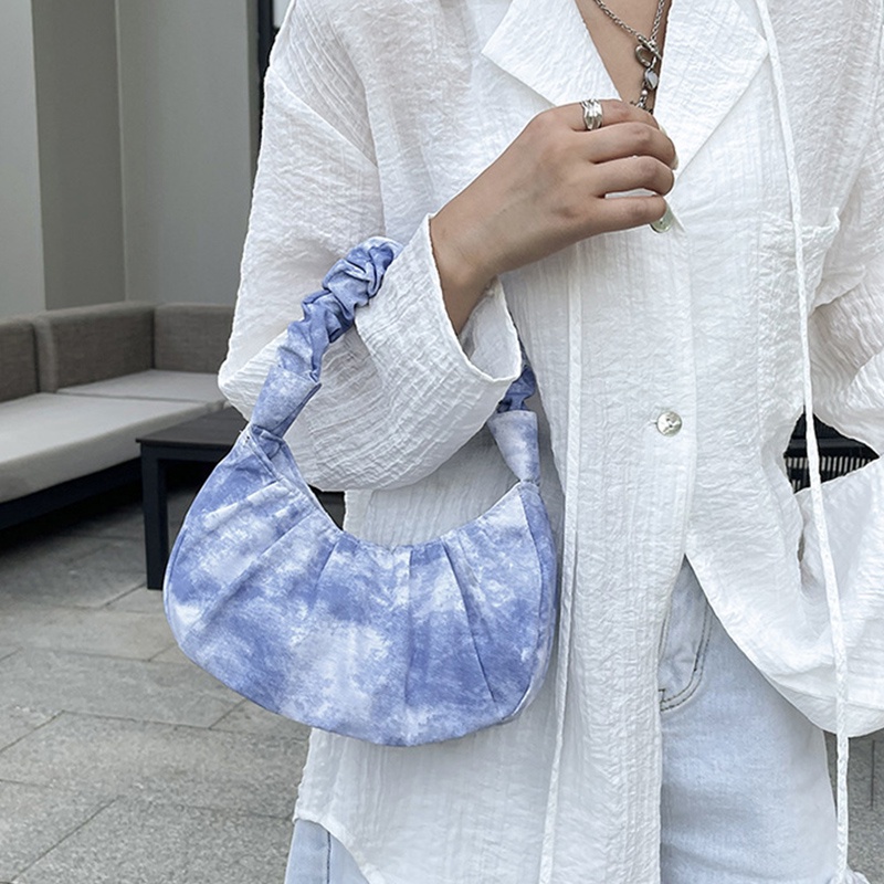 Túi Đeo Vai / Xách Tay Bằng Vải Canvas Nhuộm Màu Đơn Giản Cho Nữ