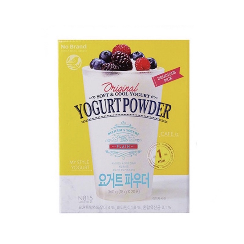 Bột Sữa Chua Yogurt Pha Sẵn No Brand Hộp 20 Gói