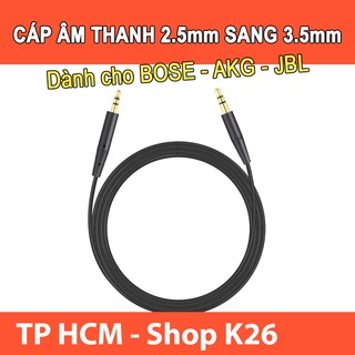 Dây Cáp Âm Thanh Thay Thế Dùng Cho Tai Nghe BOSE QC 35 II BOSE QC 25 Jack 2.5mm Sang 3.5mm Dài 1.2m