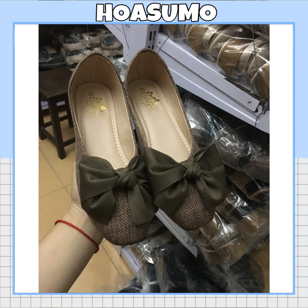 (hoasumo_form rộng lùi 1 size) Bệt nơ chất dạ nâu Siêu hit | BigBuy360 - bigbuy360.vn