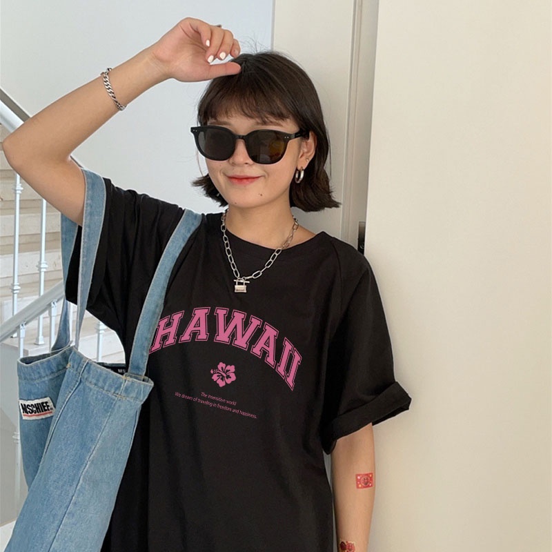 Áo thun nữ form rộng đẹp tay lỡ kiểu hàn quốc chất vải cotton mềm mịn AT167 Miucho in graphic