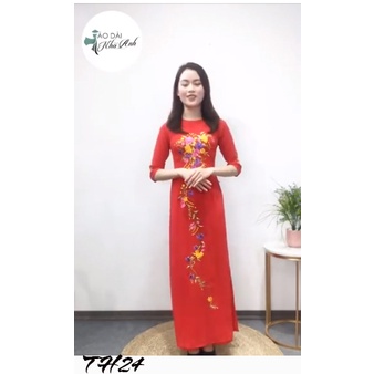 Áo dài thêu truyền thống - Áo dài Nhã Anh