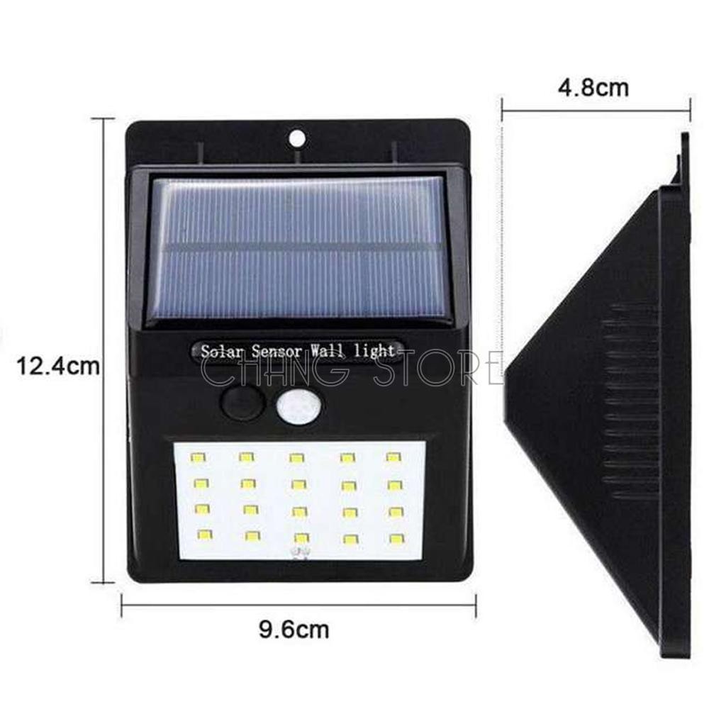 Đèn năng lương mặt trời Solar Powered Led Wall Light 20 Led siêu sáng