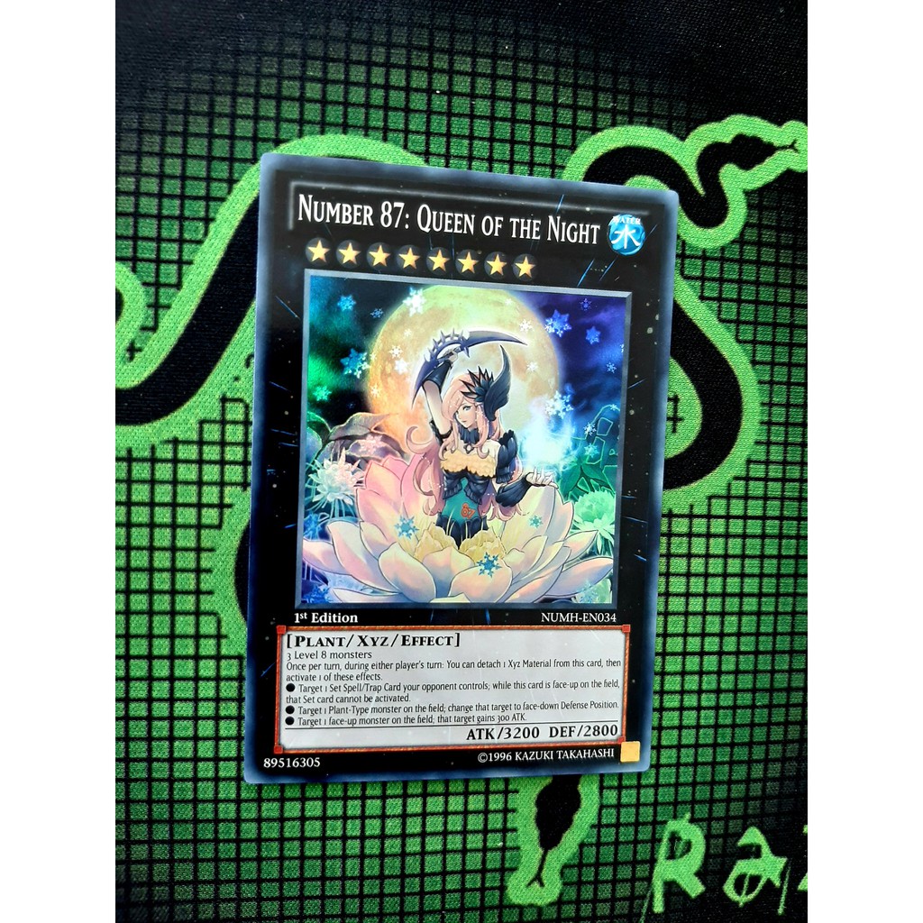 THẺ BÀI YUGIOH Number 87: Queen of the Night - NUMH-EN034 - Super Rare 1st Edition