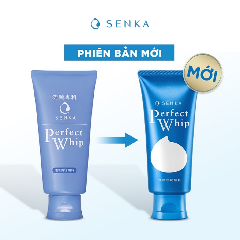 Sữa rửa mặt tạo bọt chiết xuất tơ tằm trắng Senka Perfect Whip 150g