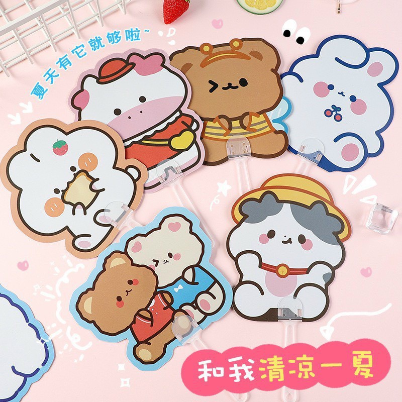 Quạt cầm tay hoạt hình dễ thương | BigBuy360 - bigbuy360.vn