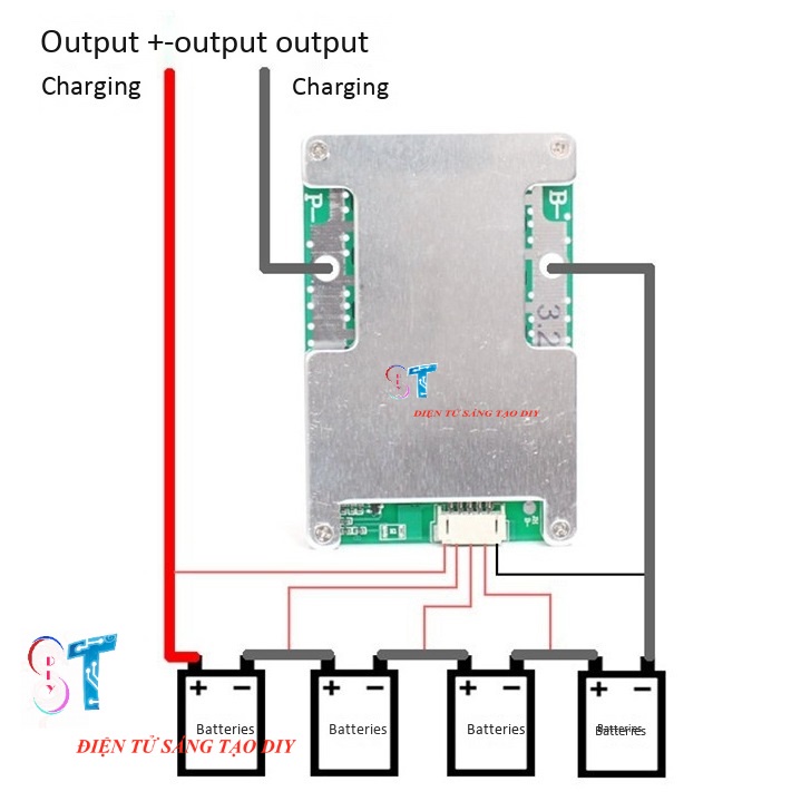 Mạch Sạc Và Bảo Vệ Pin 3.2V LifePo4 12.8V 4S 120A