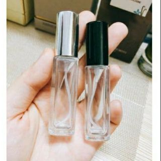 Combo 50 chai chiết nước hoa vuông đen bạc 9ml/ lọ chiết nước hoa