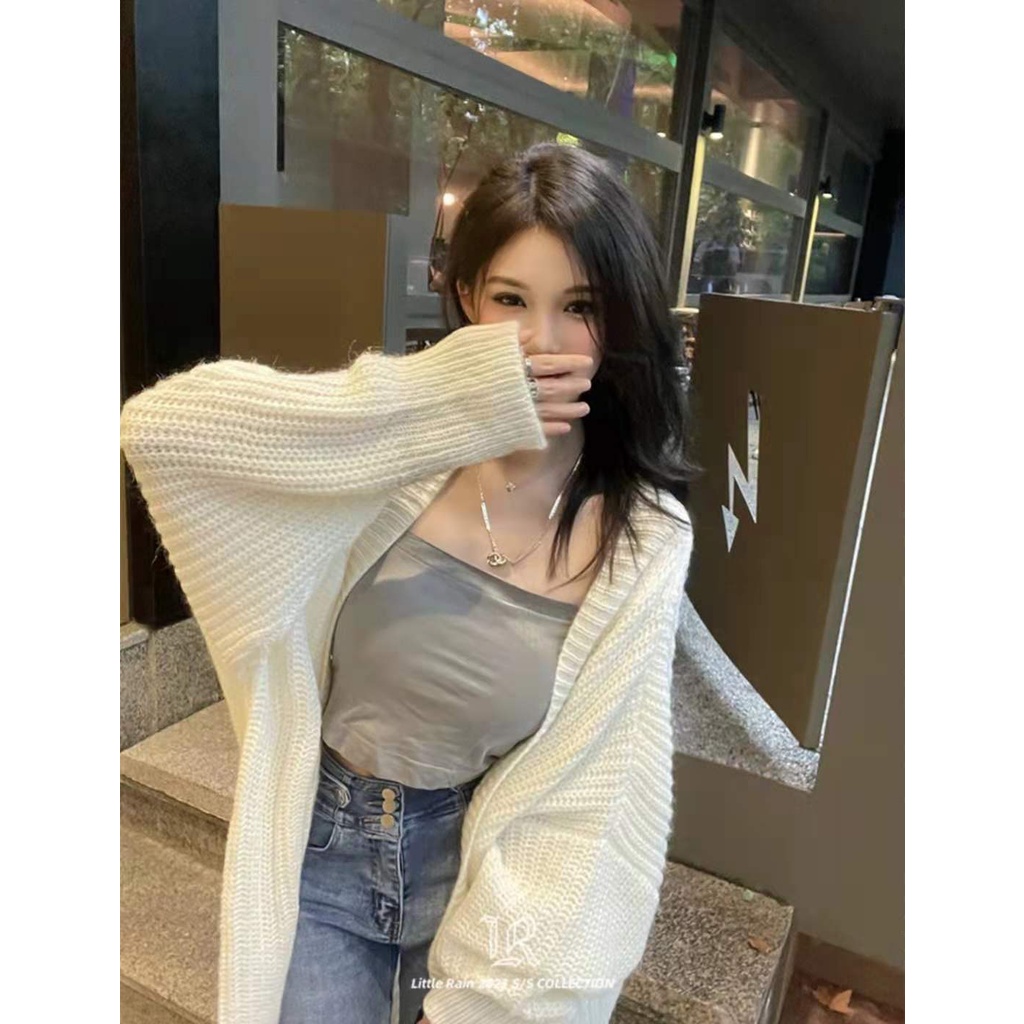 Áo Khoác cardigan Dệt Kim Tay Dài Phong Cách Nhật Bản Thời Trang Thu Đông Mới 2022