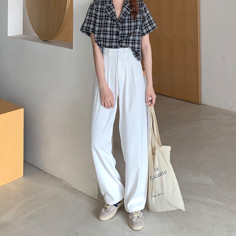 Quần ống rộng SUXI đơn giản thời trang dành cho nữ