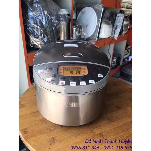 Nồi cơm Nhật bãi 1.8l Sanyo Cao tần Áp suất ECJ-MZ18E7 cơm bao ngon dền