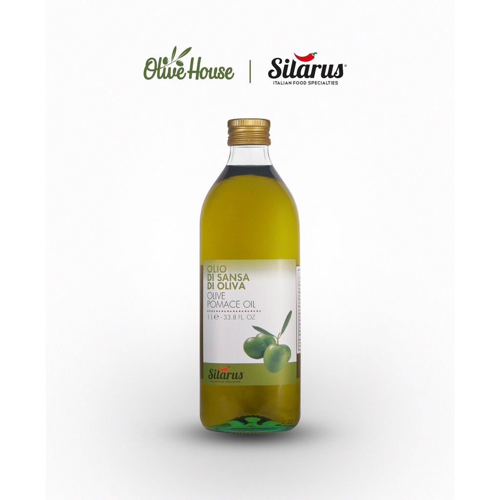 Dầu Olive POMACE 1Lit dùng chiên rán, nấu ăn, giảm chất béo có hại - hiệu Silarus nhập khẩu từ Ý