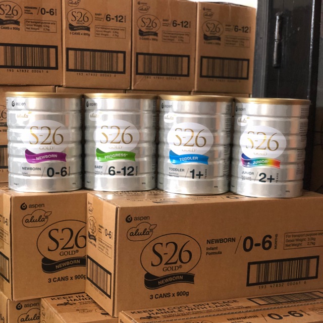 Sữa s26 gold số 1-2-3-4 900g Úc