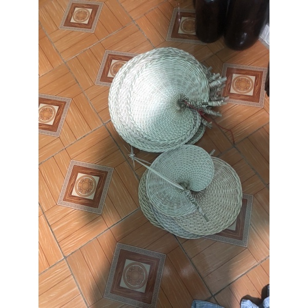 Quạt nan lá cọ, mây tre đan cầm tay truyền thống hanmade , trang trí tết , decor phòng l