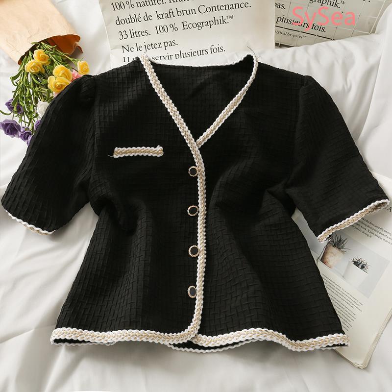 Áo Sơ Mi Ca Rô Thời Trang Mùa Hè Pháp Dành Cho Nữ Plus size