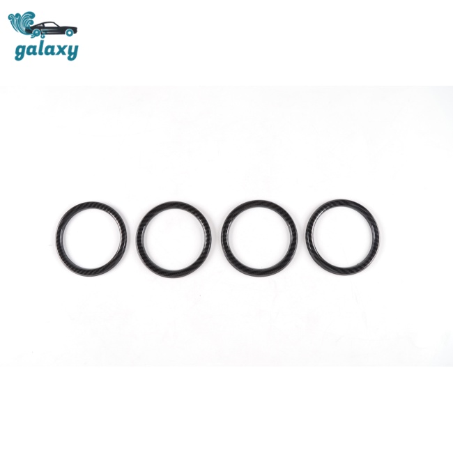 Bộ 4 Viền Lỗ Thông Khí Bằng Sợi Cacbon Cho Jeep Wrangler Jl Jt 18+