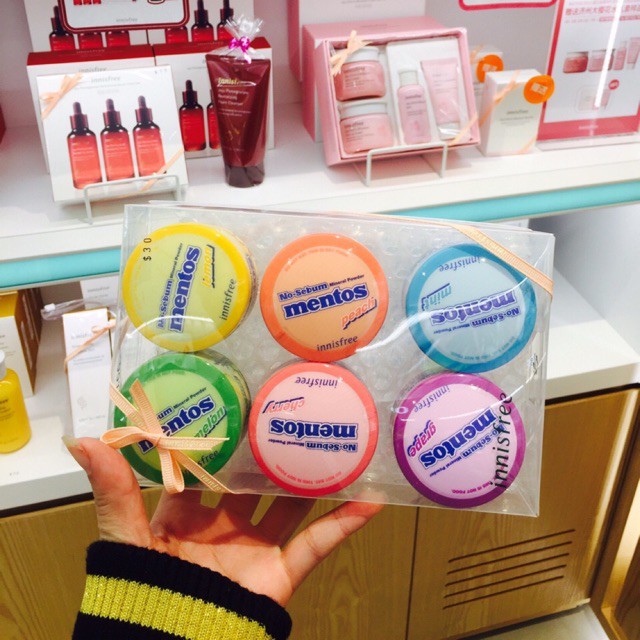 Phấn Phủ Innisfree bột kiềm dầu không màu MENTOS NO SEBUM MINERAL POWDER mẫu Limited 2020 | BigBuy360 - bigbuy360.vn