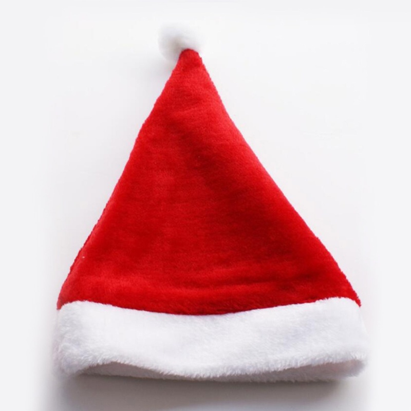 Mũ Ông Già Noel Bằng Lông Nhung Dễ Thương Xinh Xắn Dành Cho Trẻ Em Và Người Lớn