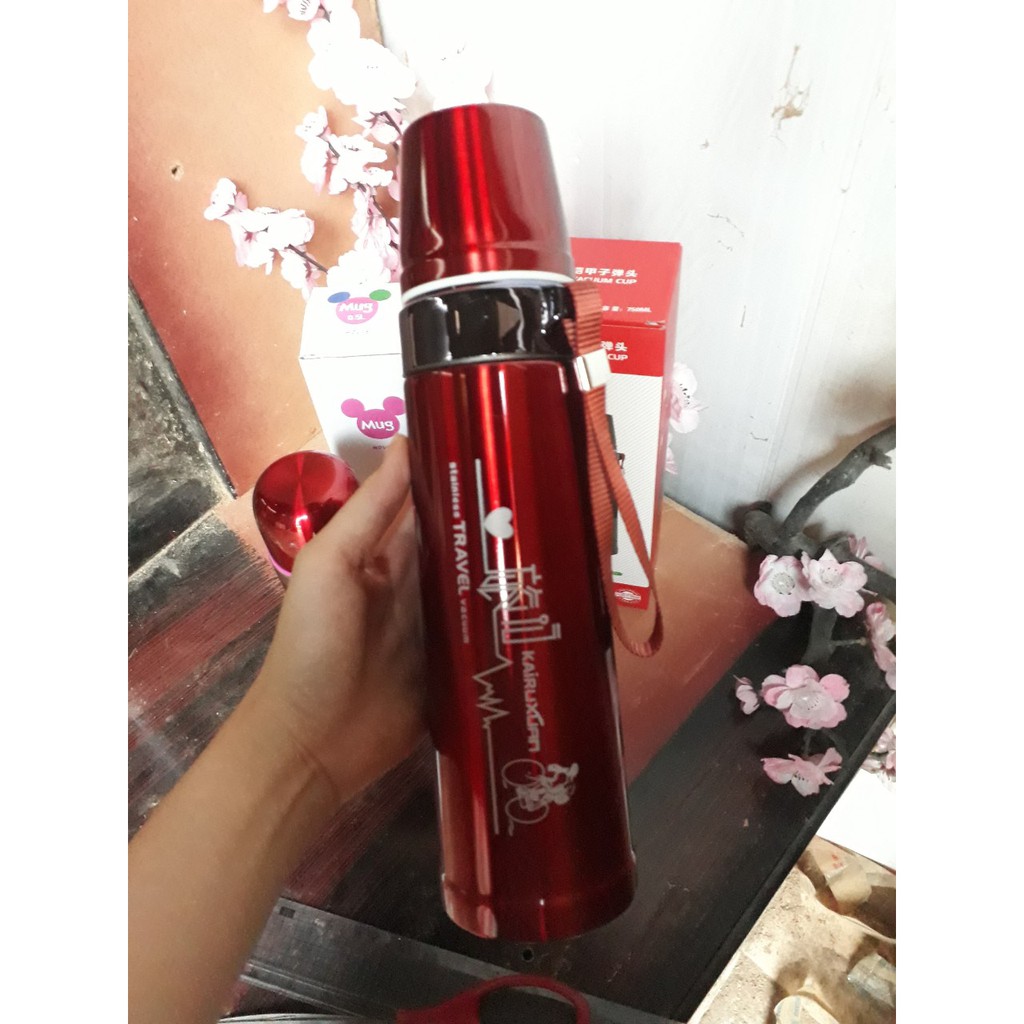 Bình giữ nhiệt inox cao cấp mẫu thể thao dung tích lớn