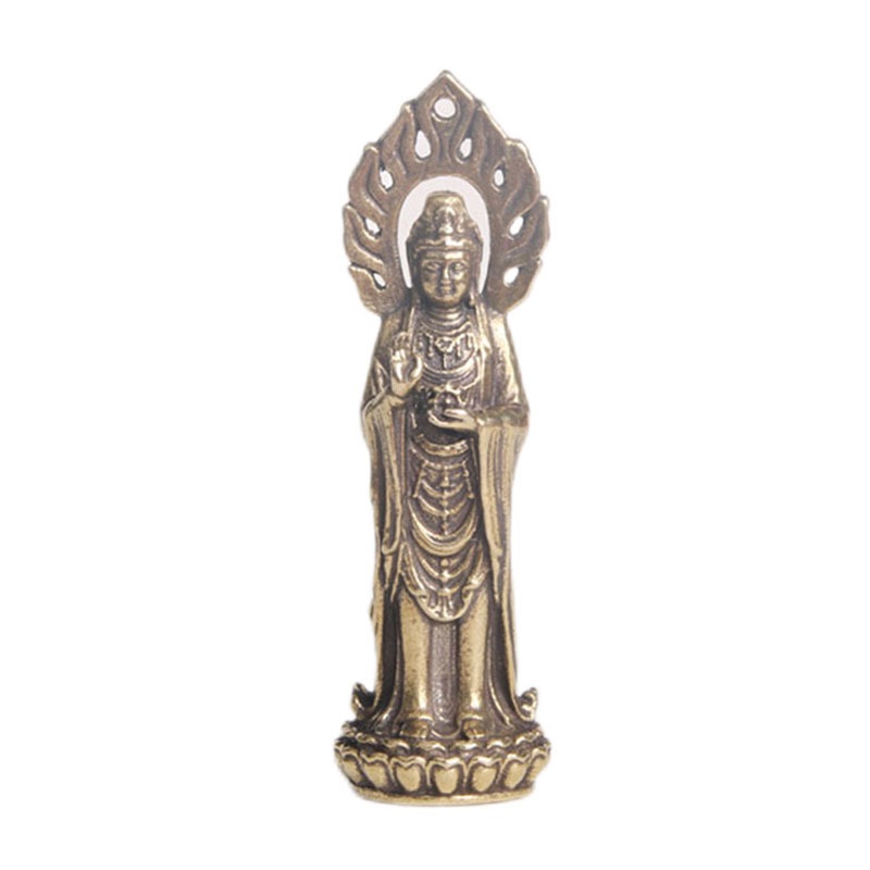 Tượng Phật Bằng Đồng Thau Nguyên Chất Kiểu Cổ Xưa Dễ Thương