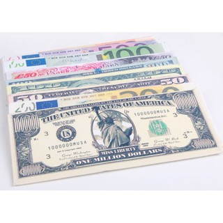 Ví dài in hình đồng tiền giấy tiện dụng cho nam và nữ