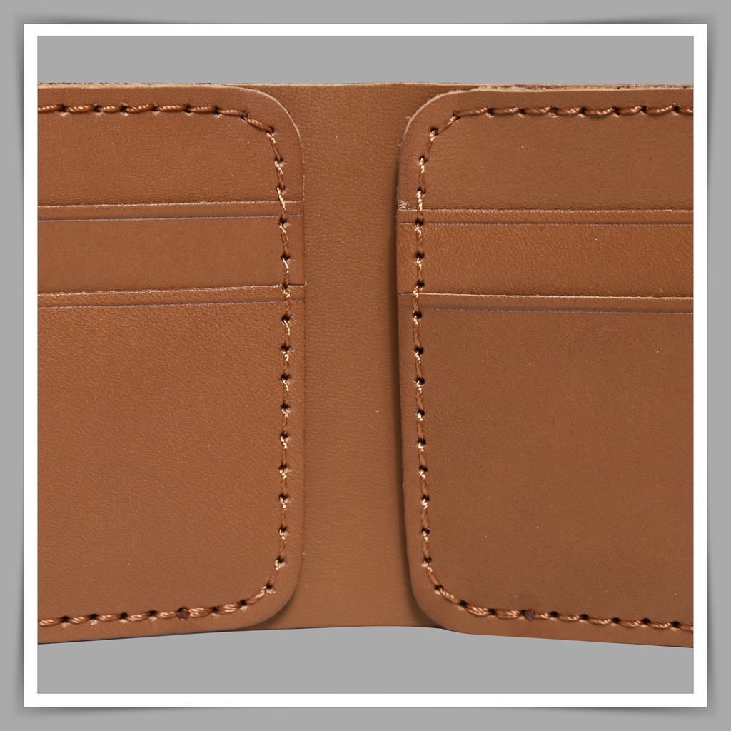 Ví da nam handmade da bò thật - Bảo hành 5 năm - Hàng chính hãng thương hiệu Longdo Leather - B03