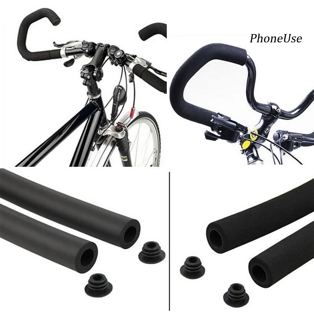 Set 2 vỏ bọc tay lái xe đạp bằng xốp chống trượt hình bướm