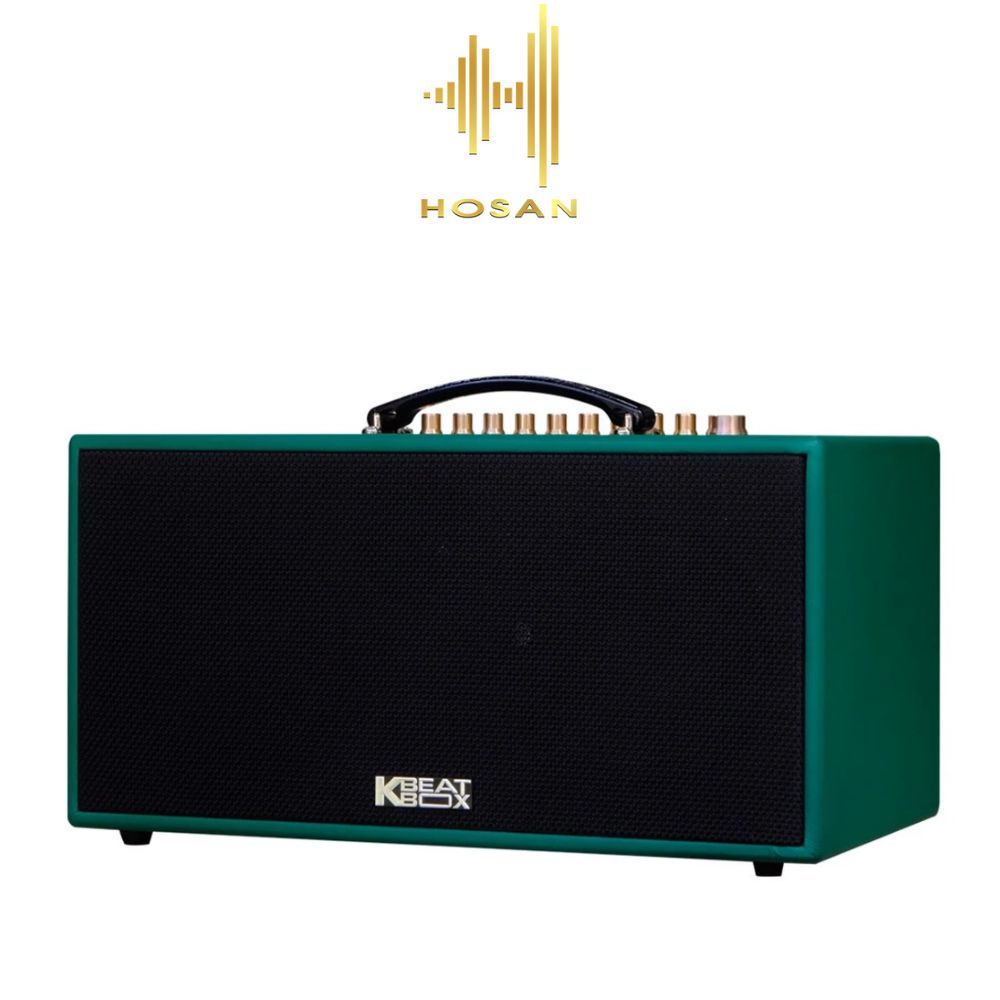 Loa kéo HOSAN CS445D thùng gỗ xanh hoặc đen hát karaoke tặng kèm micro không dây