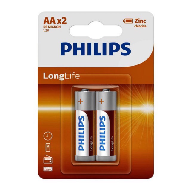 Pin Kẽm AA Philips R6L2B