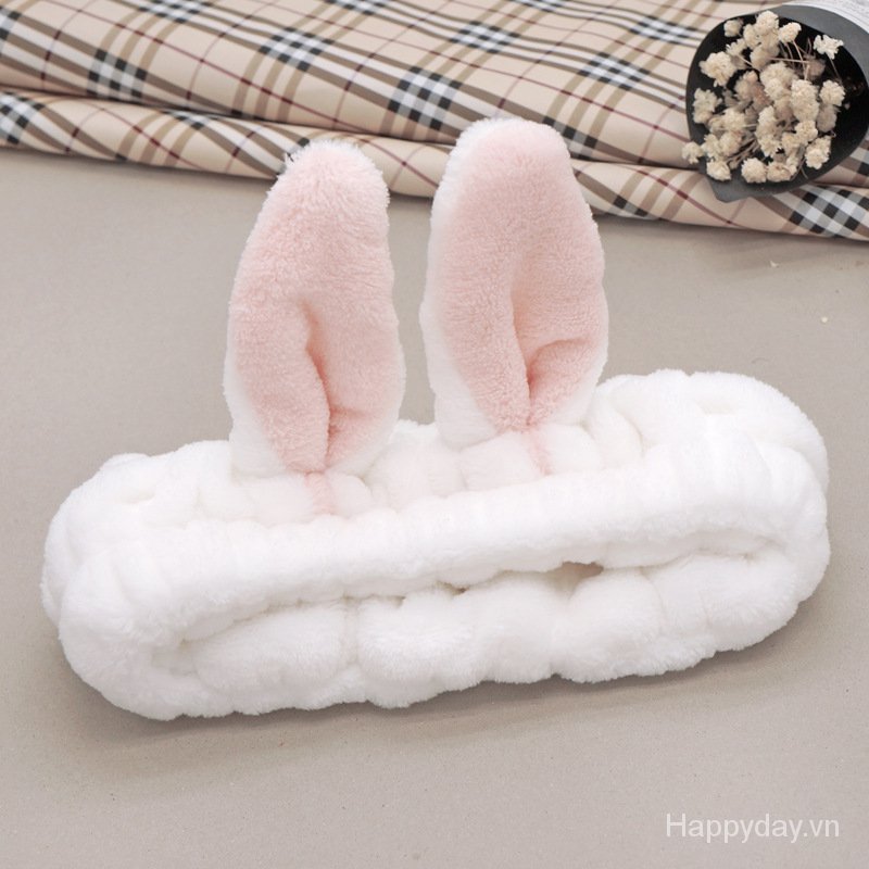 Băng Đô Vải Nỉ Bản Rộng Co Giãn In Họa Tiết Hoạt Hình Kiểu Hàn Quốc Sang Trọng