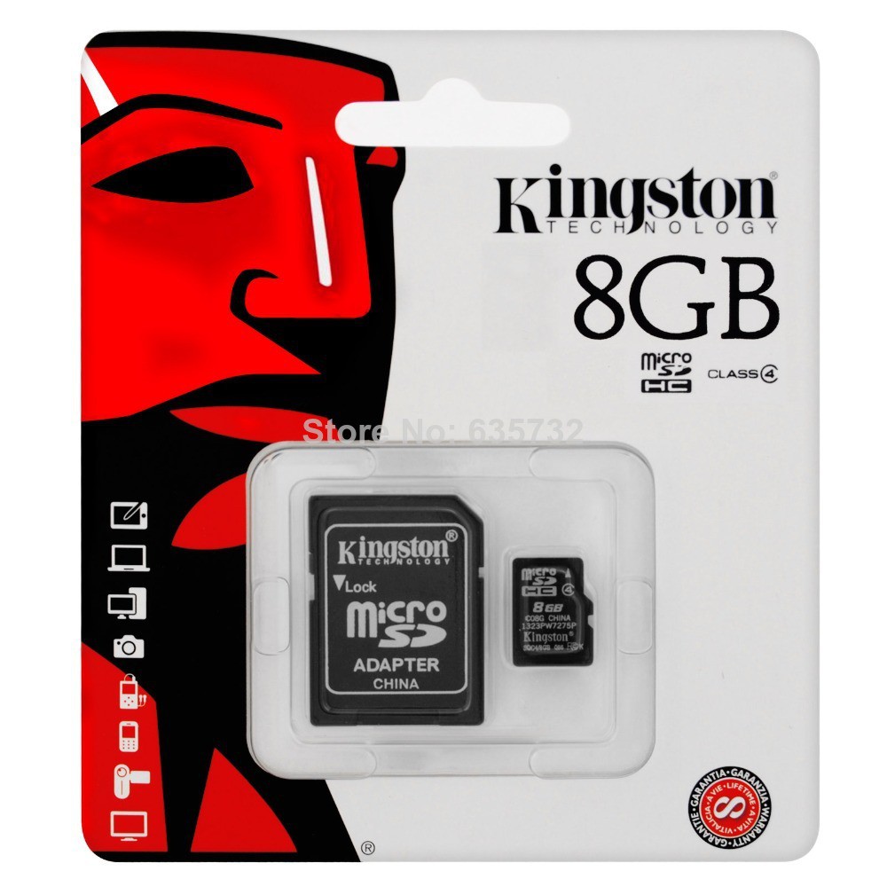 Thẻ nhớ Kingston 8GB chuẩn original bảo hành 1 đổi 1