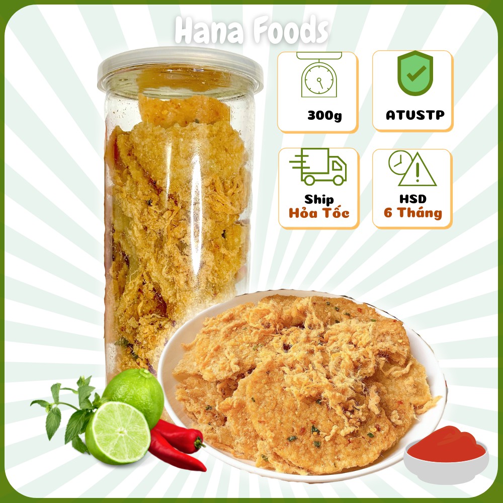 Cơm cháy lắc chà bông siêu ngon hộp 300g Tiệm Ăn Vặt Hana